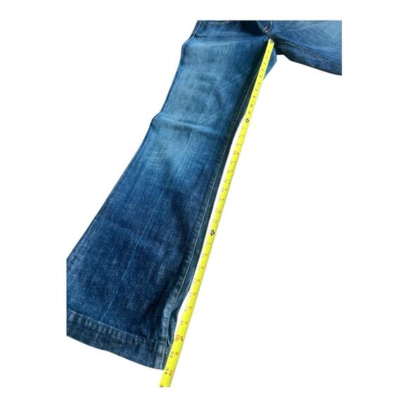 7 for all mankind maternity flare jeans low rise 31 X 34” - Picture 3 of 8